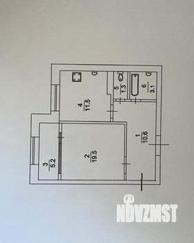 1-к квартира, вторичка, 51м2, 10/10 этаж