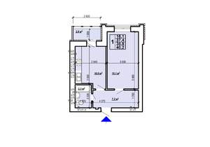 1-к квартира, вторичка, 40м2, 8/10 этаж