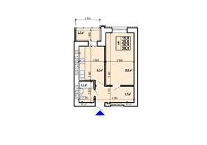 1-к квартира, вторичка, 38м2, 9/10 этаж