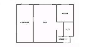 2-к квартира, вторичка, 45м2, -2/5 этаж