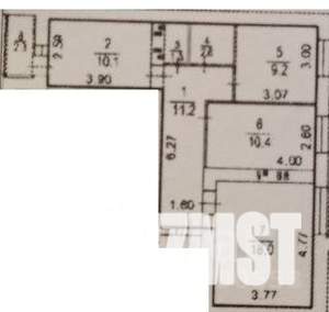 3-к квартира, вторичка, 63м2, 2/12 этаж