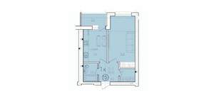 1-к квартира, вторичка, 39м2, 1/10 этаж