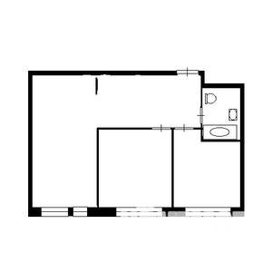 2-к квартира, вторичка, 44м2, 2/5 этаж