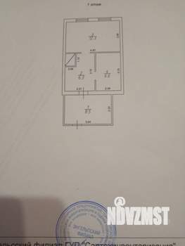 2-к квартира, вторичка, 34м2, 1/1 этаж