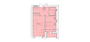 1-к квартира, вторичка, 39м2, 10/10 этаж