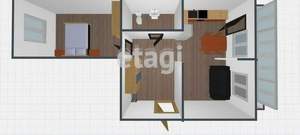 2-к квартира, вторичка, 61м2, 6/10 этаж