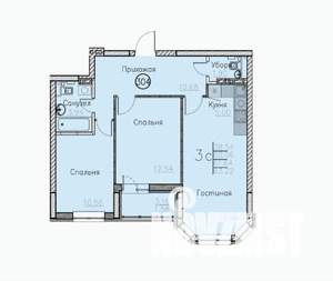3-к квартира, вторичка, 63м2, 4/10 этаж