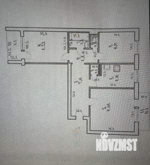 3-к квартира, вторичка, 61м2, 9/10 этаж