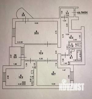 3-к квартира, вторичка, 94м2, 2/9 этаж