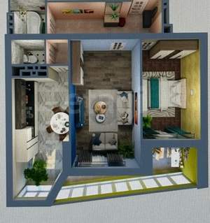 2-к квартира, вторичка, 67м2, 21/23 этаж