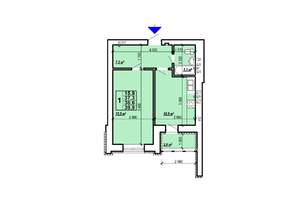 1-к квартира, вторичка, 40м2, 9/10 этаж