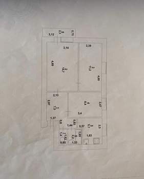 3-к квартира, вторичка, 51м2, 5/5 этаж