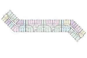 1-к квартира, строящийся дом, 43м2, 7/10 этаж