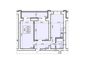2-к квартира, вторичка, 60м2, 2/10 этаж