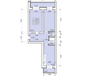 2-к квартира, вторичка, 68м2, 2/10 этаж