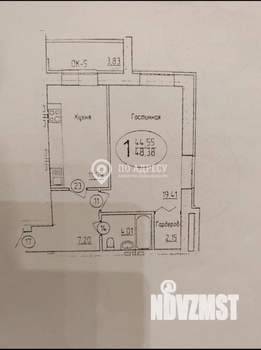 1-к квартира, вторичка, 45м2, 8/10 этаж