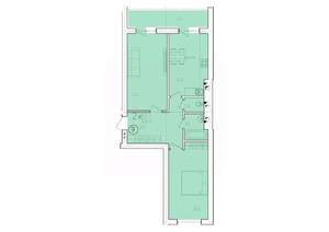 2-к квартира, вторичка, 69м2, 2/10 этаж