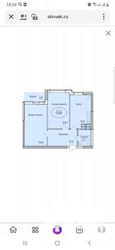 2-к квартира, вторичка, 60м2, 12/25 этаж