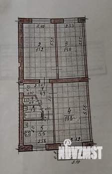 3-к квартира, вторичка, 63м2, 2/5 этаж