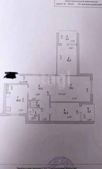 3-к квартира, вторичка, 64м2, 10/10 этаж