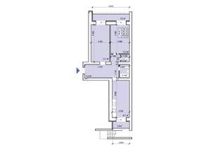 2-к квартира, вторичка, 73м2, 1/10 этаж