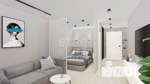 1-к квартира, вторичка, 51м2, 7/21 этаж