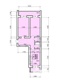 2-к квартира, вторичка, 79м2, 6/10 этаж