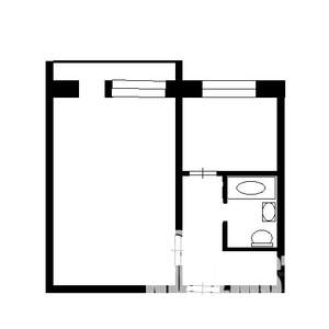 1-к квартира, вторичка, 31м2, 3/6 этаж