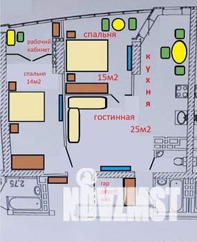 2-к квартира, вторичка, 66м2, 21/23 этаж