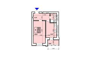 1-к квартира, вторичка, 38м2, 3/10 этаж