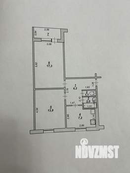 2-к квартира, вторичка, 48м2, 1/5 этаж