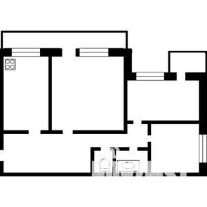 3-к квартира, вторичка, 58м2, 3/5 этаж