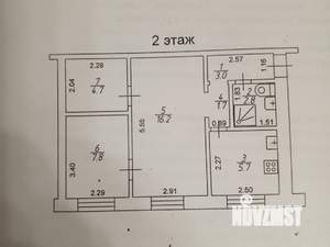 2-к квартира, вторичка, 42м2, 2/5 этаж
