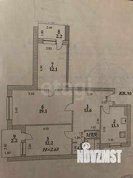3-к квартира, вторичка, 80м2, 5/5 этаж