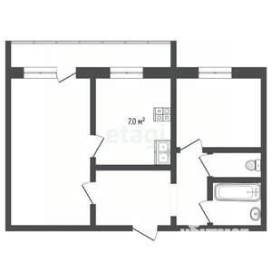 2-к квартира, вторичка, 54м2, 4/25 этаж