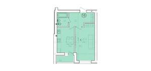 1-к квартира, вторичка, 39м2, 1/10 этаж