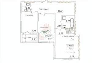 3-к квартира, вторичка, 79м2, 5/11 этаж
