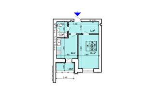 1-к квартира, вторичка, 36м2, 9/10 этаж