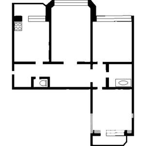 3-к квартира, вторичка, 61м2, 9/10 этаж