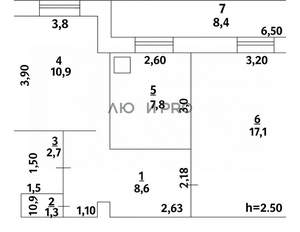2-к квартира, вторичка, 48м2, 3/10 этаж