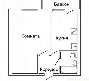 1-к квартира, вторичка, 35м2, 11/14 этаж