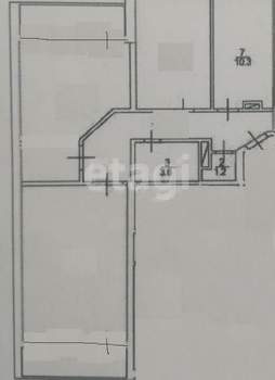3-к квартира, вторичка, 71м2, 7/10 этаж