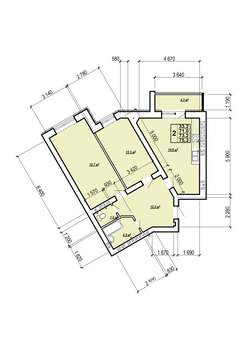 2-к квартира, вторичка, 75м2, 3/10 этаж