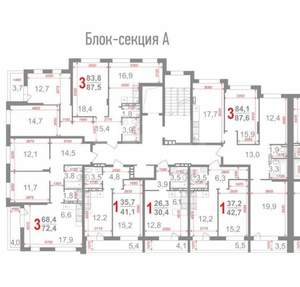 1-к квартира, вторичка, 30м2, 7/25 этаж