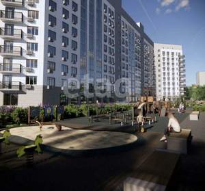 1-к квартира, строящийся дом, 43м2, 7/10 этаж