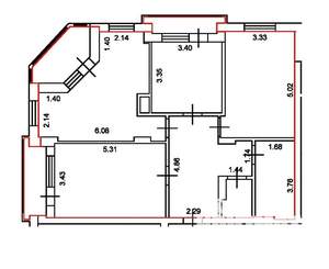 3-к квартира, вторичка, 89м2, 18/21 этаж