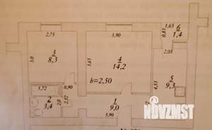 2-к квартира, вторичка, 44м2, 9/9 этаж