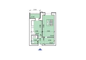 1-к квартира, вторичка, 38м2, 8/10 этаж
