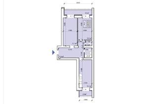 2-к квартира, вторичка, 73м2, 10/10 этаж